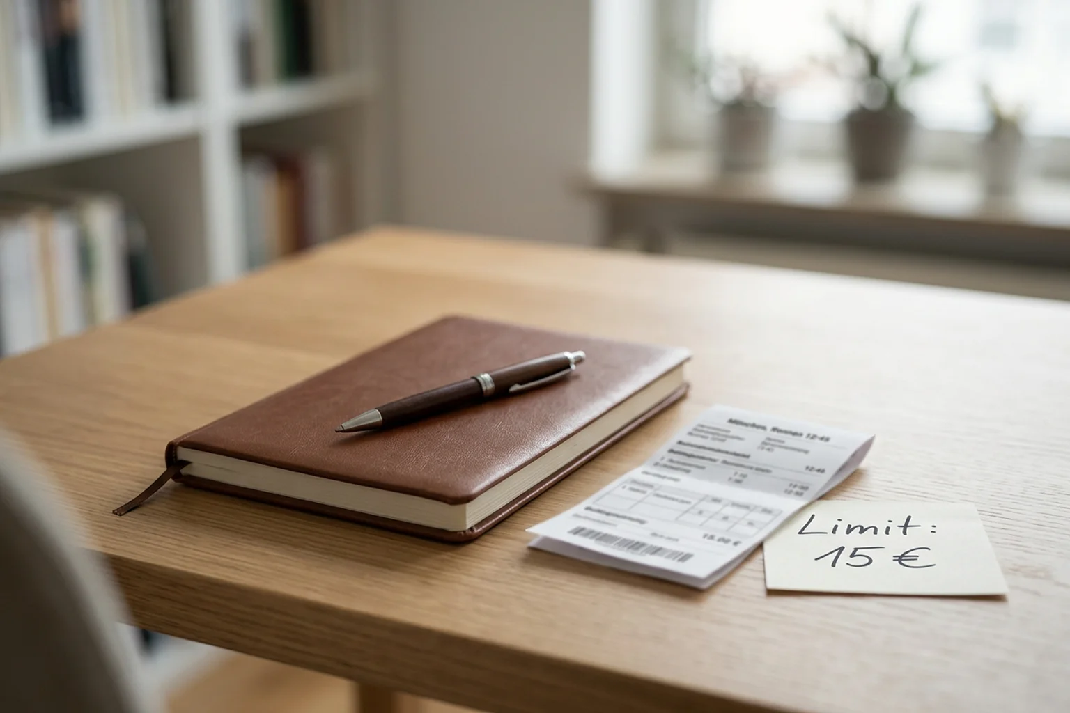 Wettschein und Notizbuch mit Einsatzlimits auf einem ruhigen Schreibtisch — verantwortungsvolles Spielen bei Pferdewetten